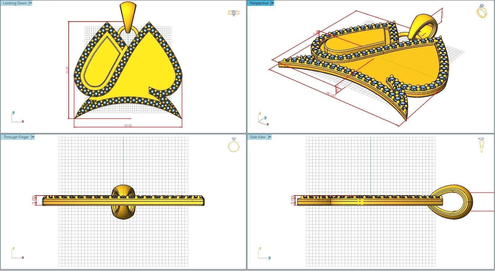 10106 gold pendant with diamonds 3D print model_5