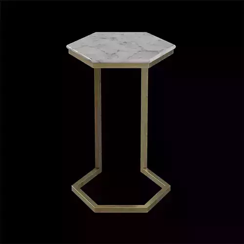 Margaux Laptop Table white marble