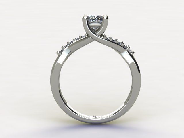 10107 person engagement ring gold 3D print model_1