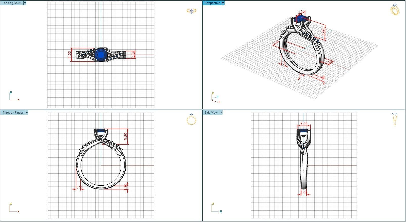 10107 person engagement ring gold 3D print model_5