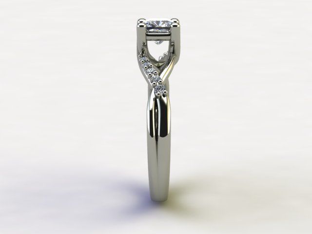 10107 person engagement ring gold 3D print model_2