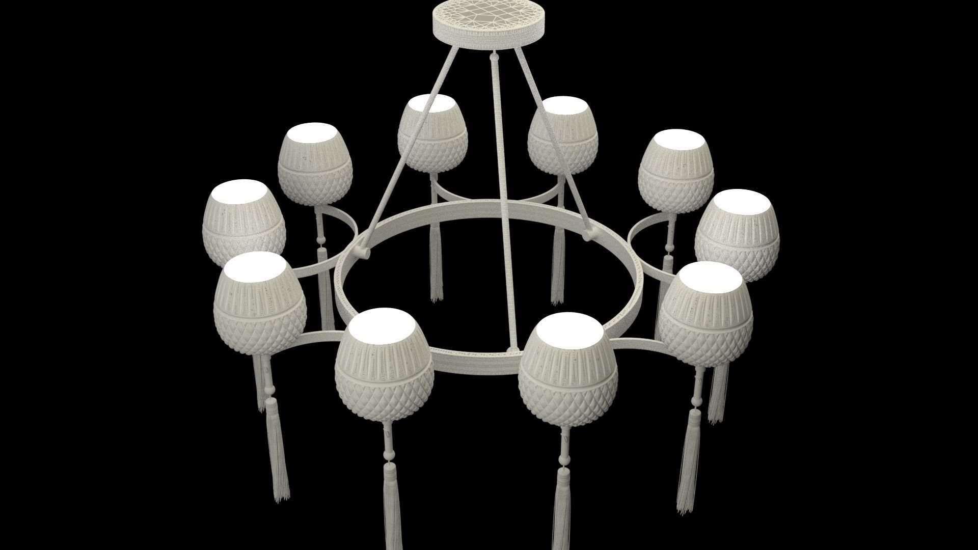 Chinese lantern 3D model_6