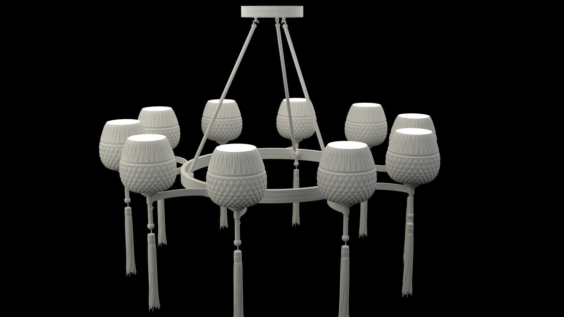 Chinese lantern 3D model_7