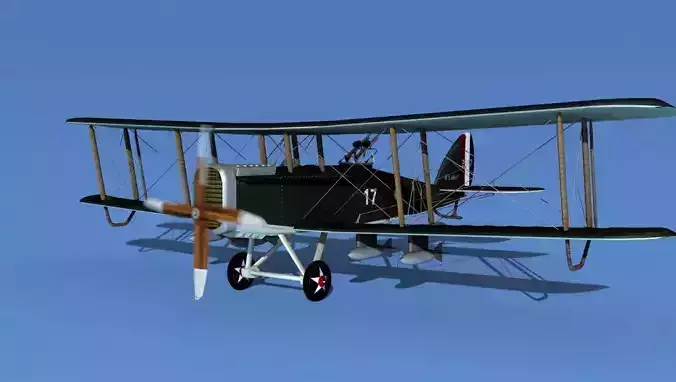 Airco DH-4 V04 Bomber USASC 3D model