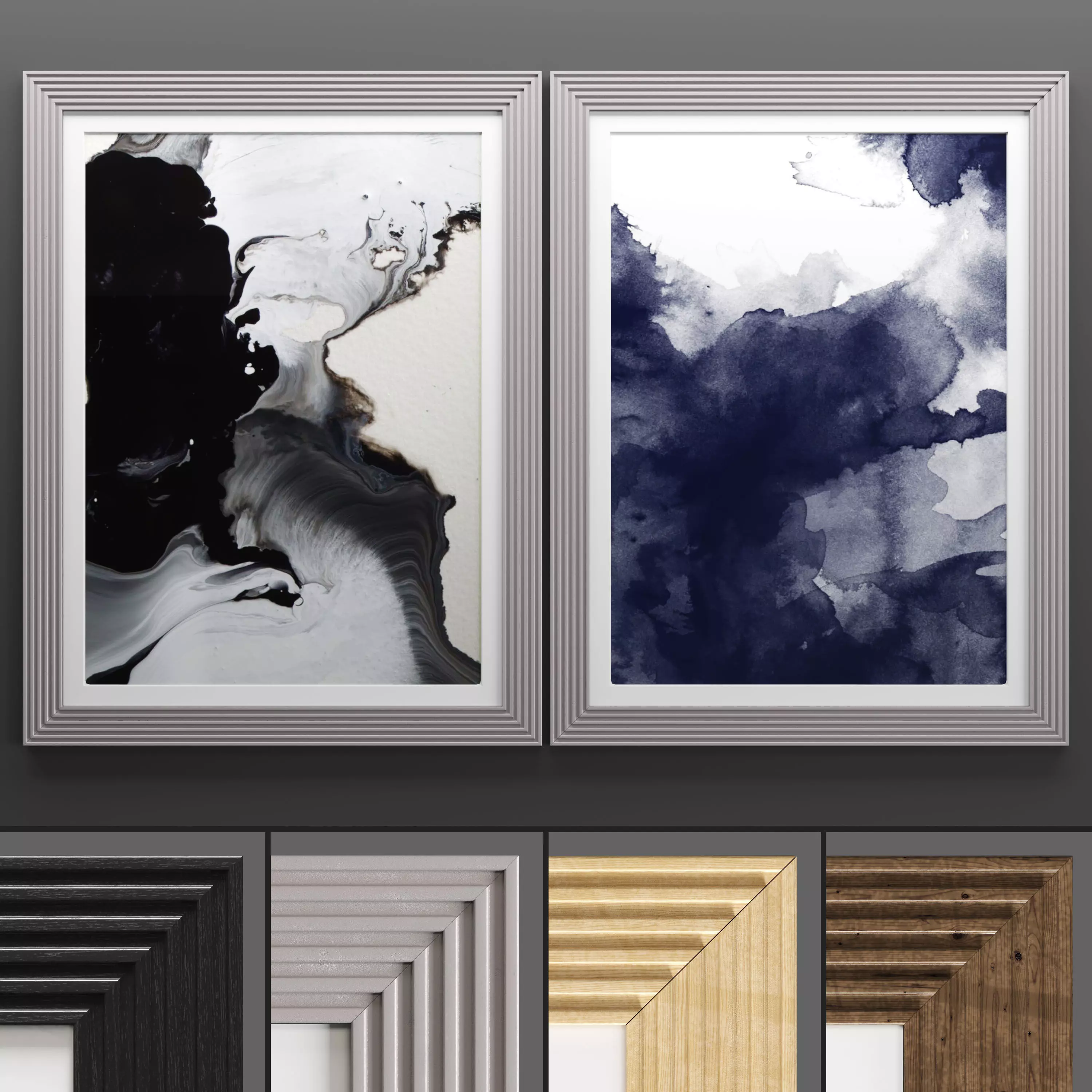 Art Frame 705 Low-poly 3D model_0