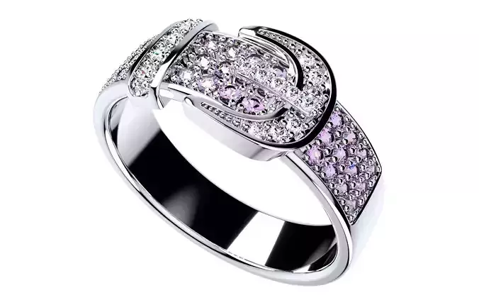 Men And Women Belt Ring 3D CAD Design-O1B03 3D print model