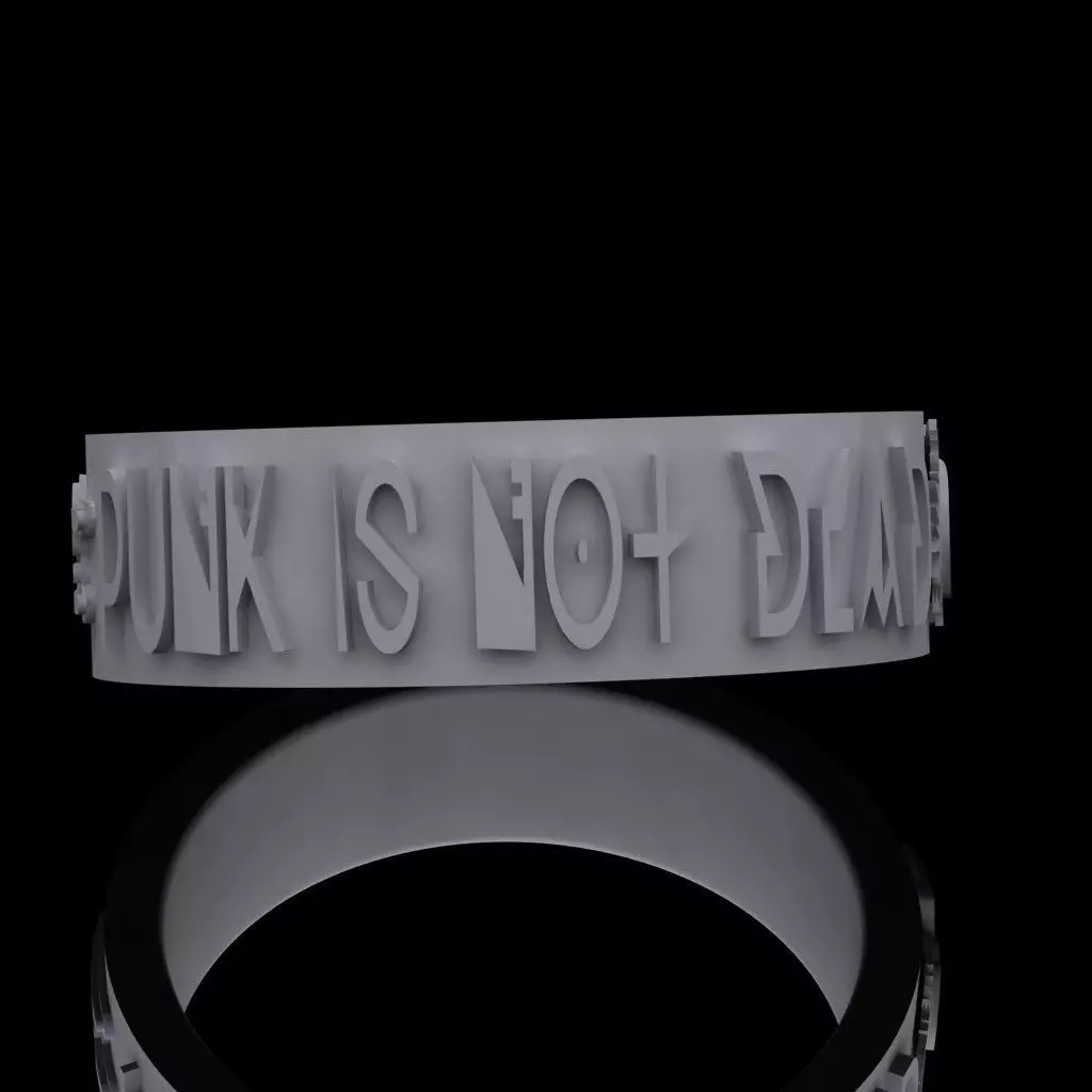 Punk Ring 3D print model