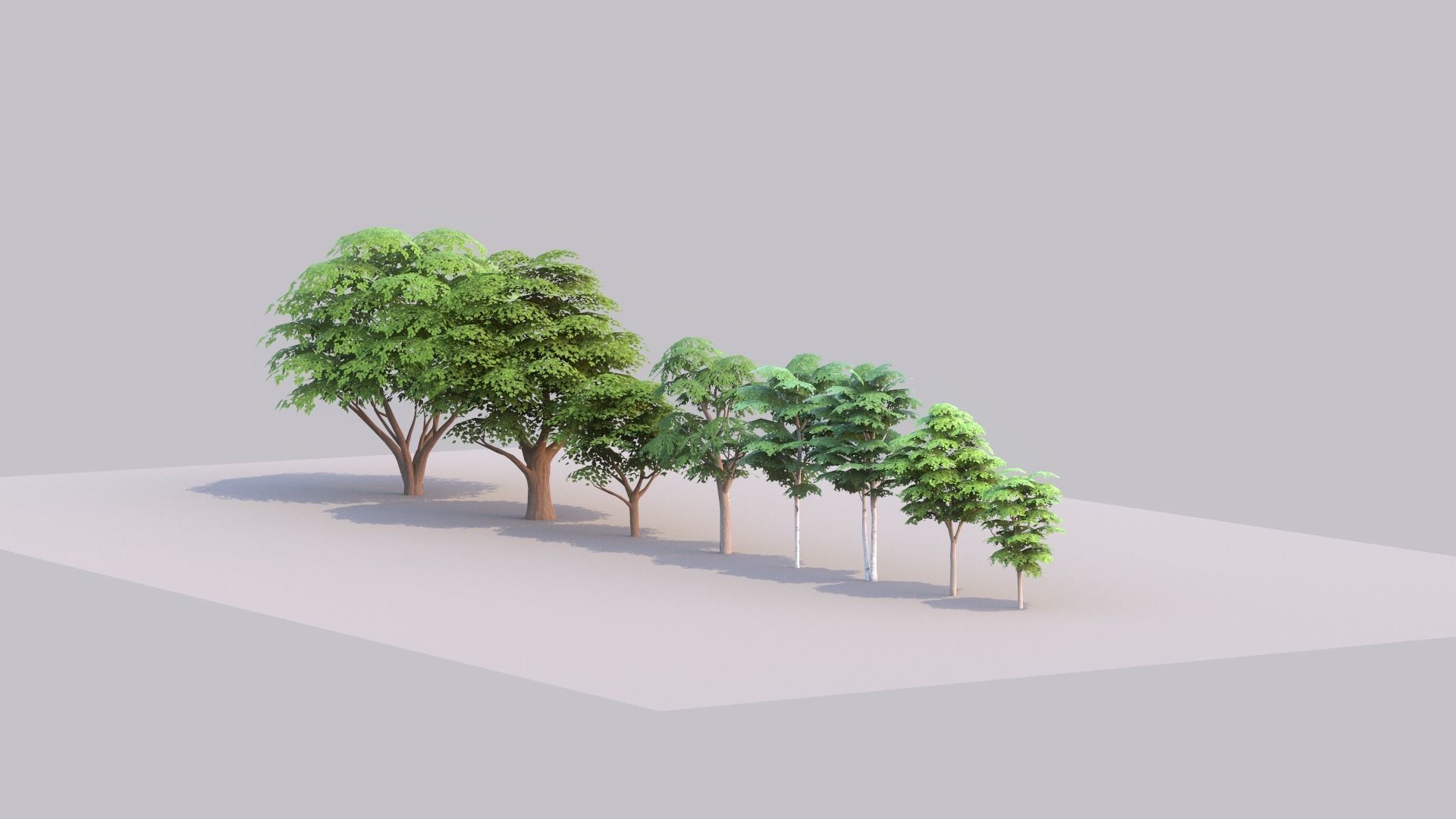 Tree Pack Low Poly G86 Low-poly 3D model_16