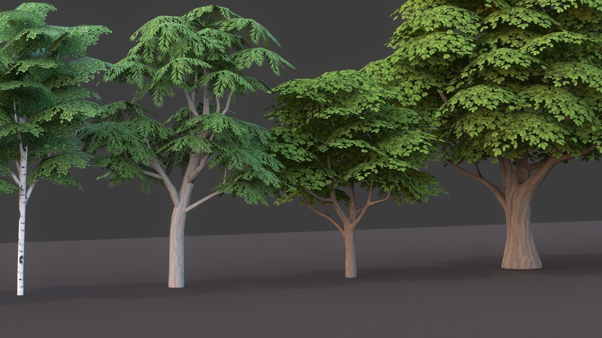 Tree Pack Low Poly G86 Low-poly 3D model_11