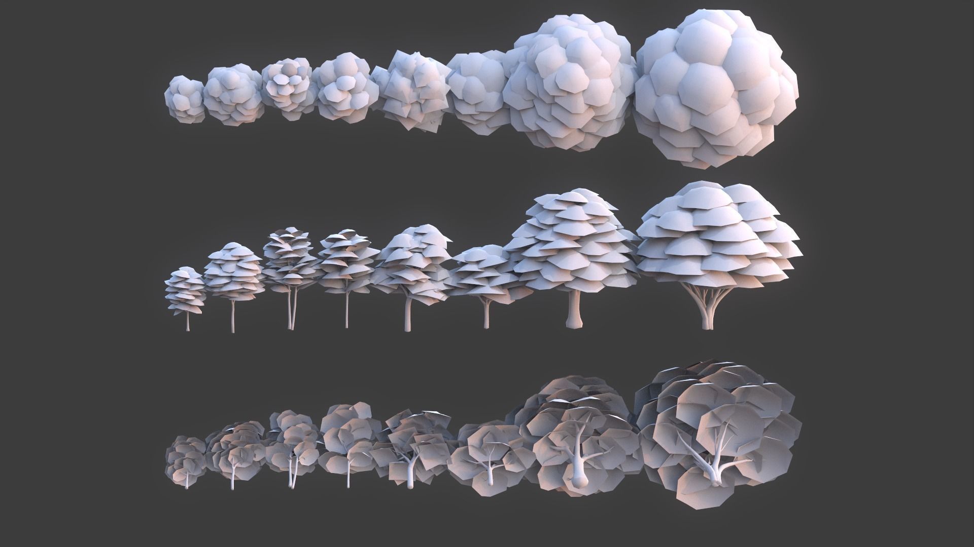 Tree Pack Low Poly G86 Low-poly 3D model_19