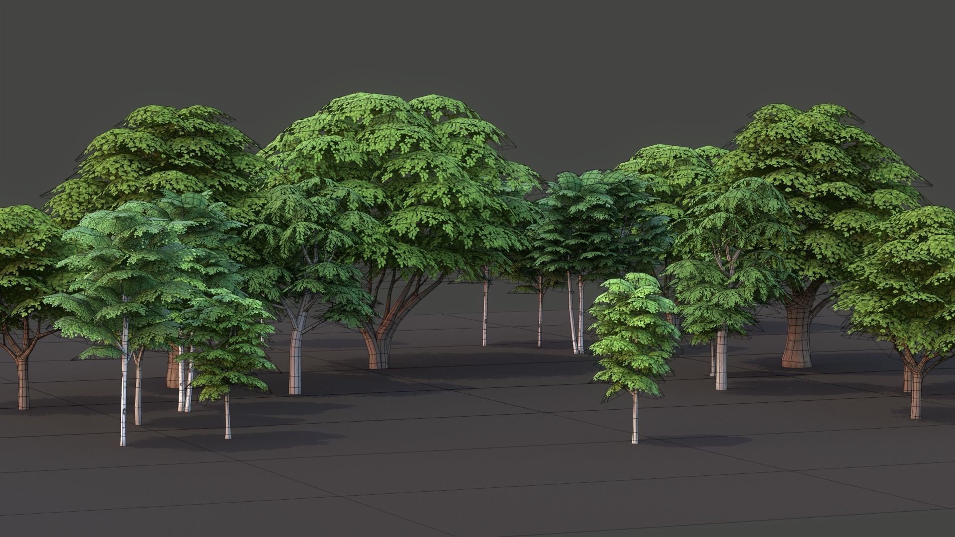 Tree Pack Low Poly G86 Low-poly 3D model_18