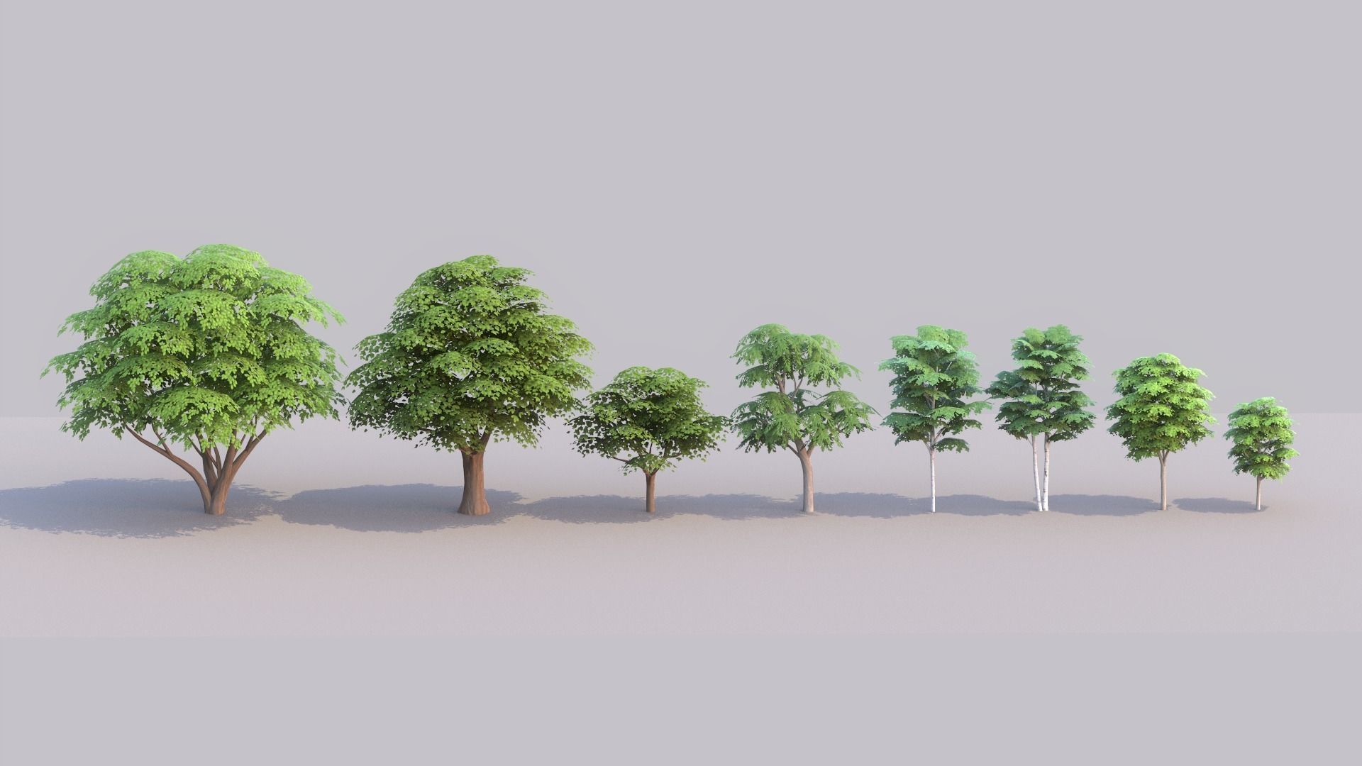 Tree Pack Low Poly G86 Low-poly 3D model_17
