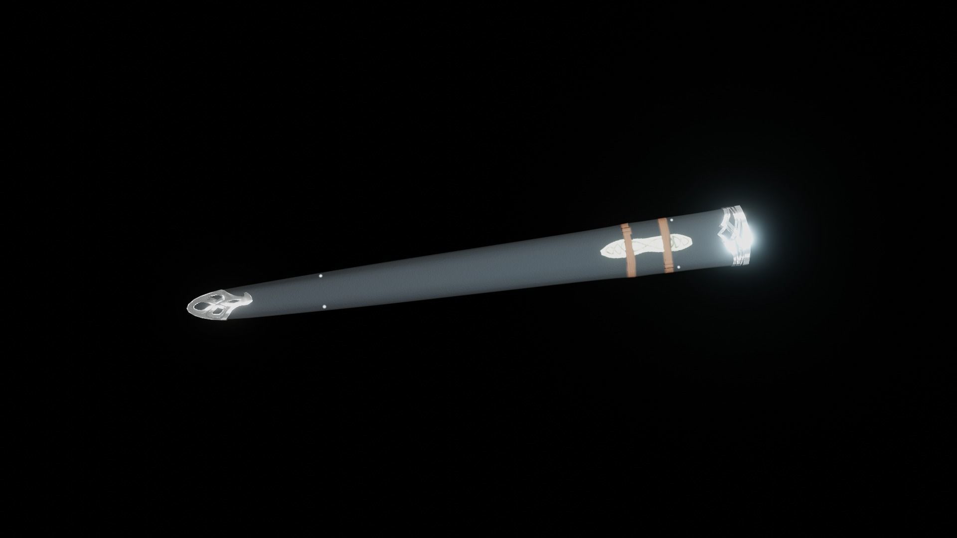 northmen sword and sheath  game ready Low-poly 3D model_11