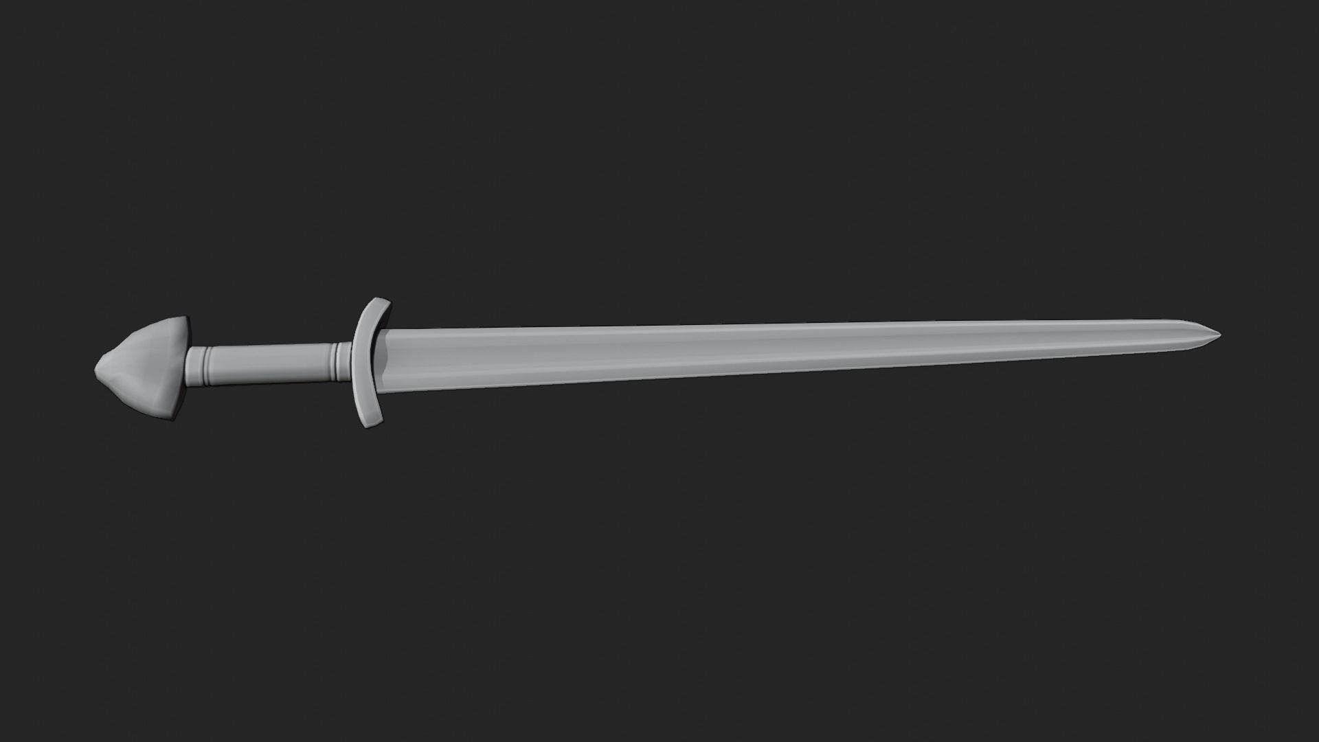 northmen sword and sheath  game ready Low-poly 3D model_12