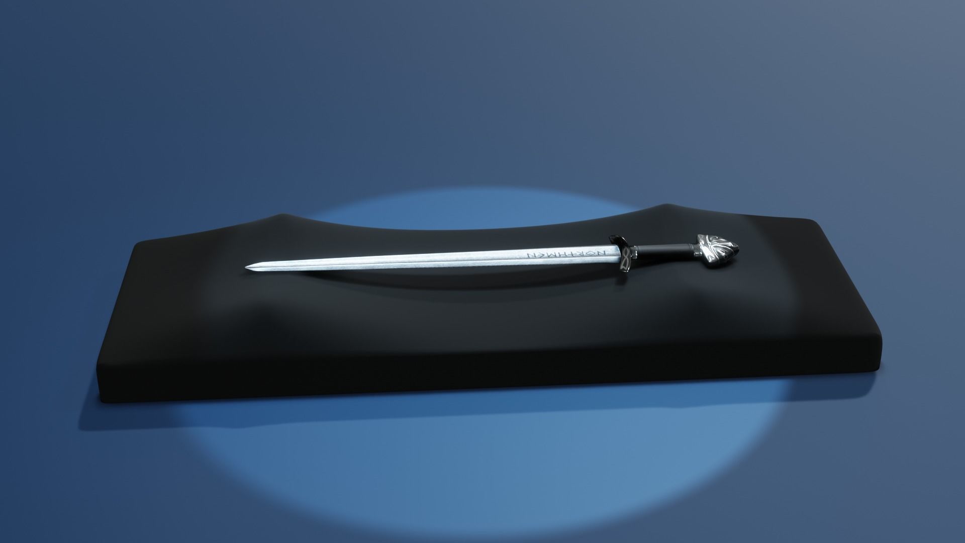 northmen sword and sheath  game ready Low-poly 3D model_5
