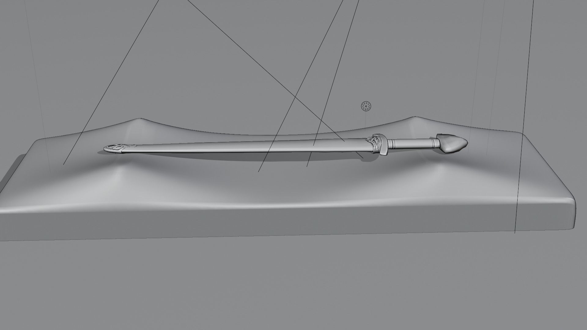 northmen sword and sheath  game ready Low-poly 3D model_3