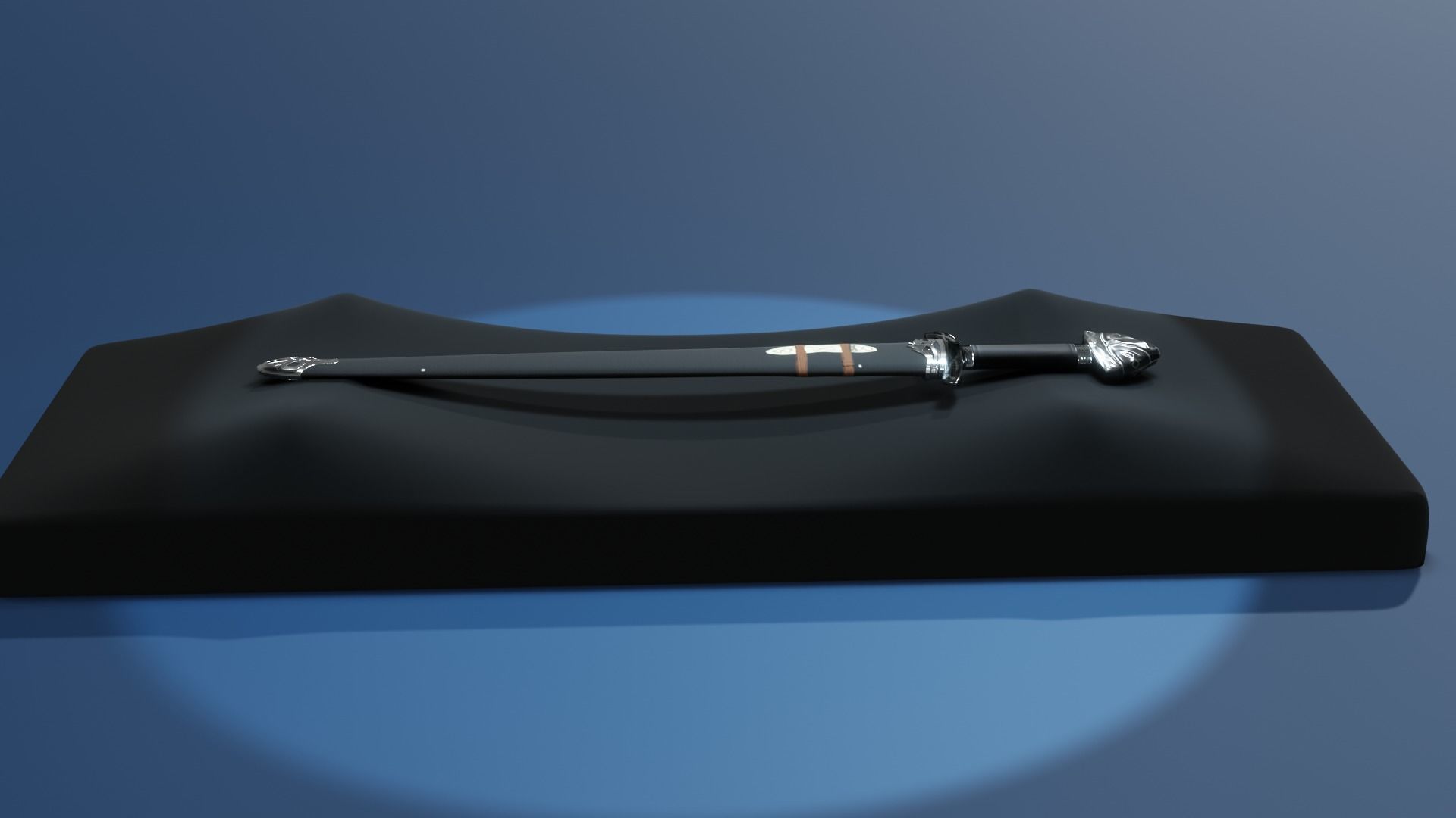 northmen sword and sheath  game ready Low-poly 3D model_2