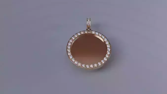 Picture Pendant - 2mm Dia Stones - XSMALL 3D print model