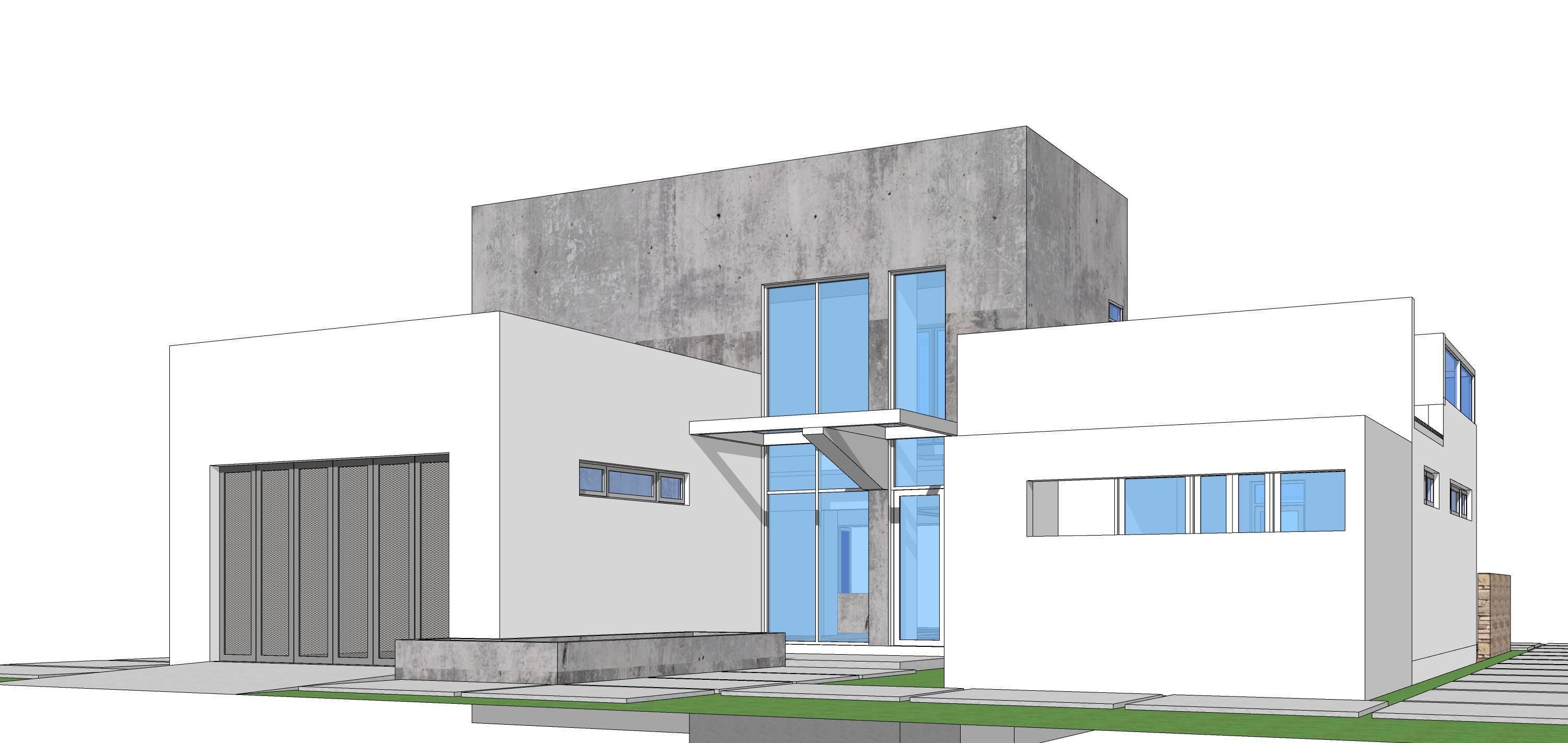 Villa C8 - Sketchup dwg lumion render picture 3D model_16