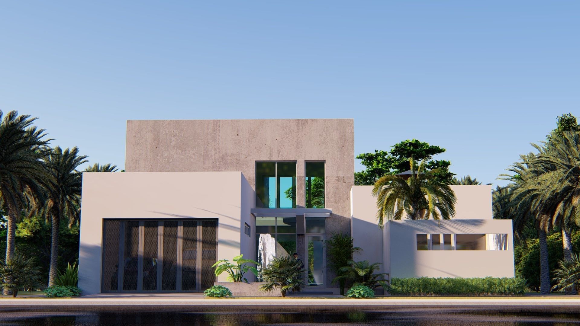 Villa C8 - Sketchup dwg lumion render picture 3D model_13