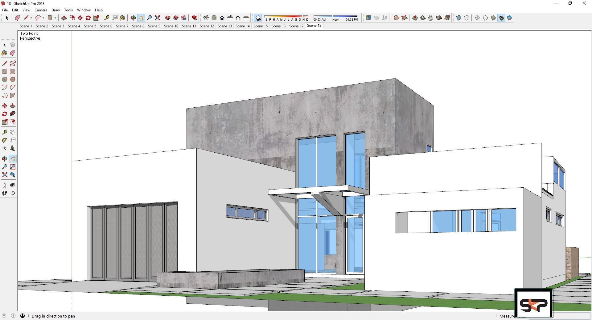 Villa C8 - Sketchup dwg lumion render picture 3D model_7