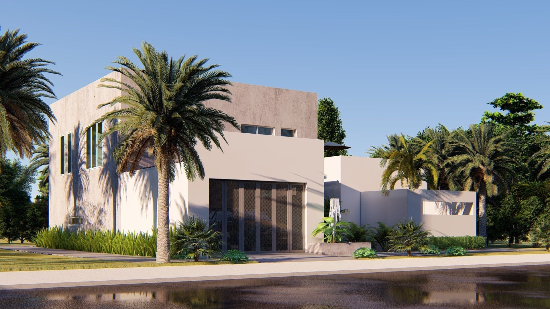 Villa C8 - Sketchup dwg lumion render picture 3D model_1