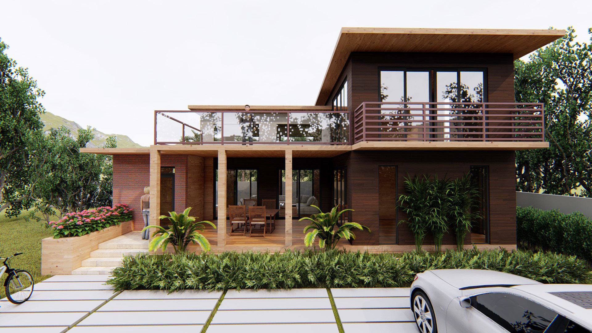 Villa C9 - Sketchup dwg lumion render picture 3D model_2