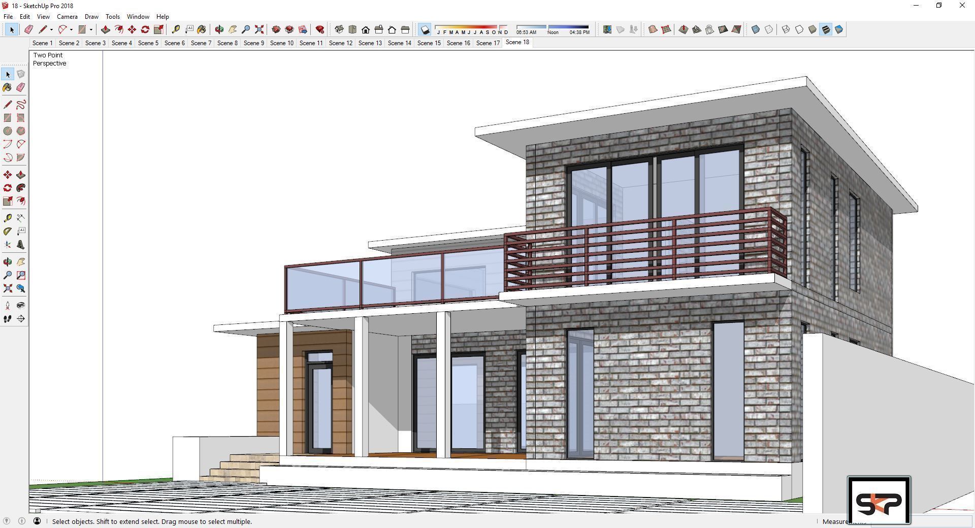 Villa C9 - Sketchup dwg lumion render picture 3D model_9