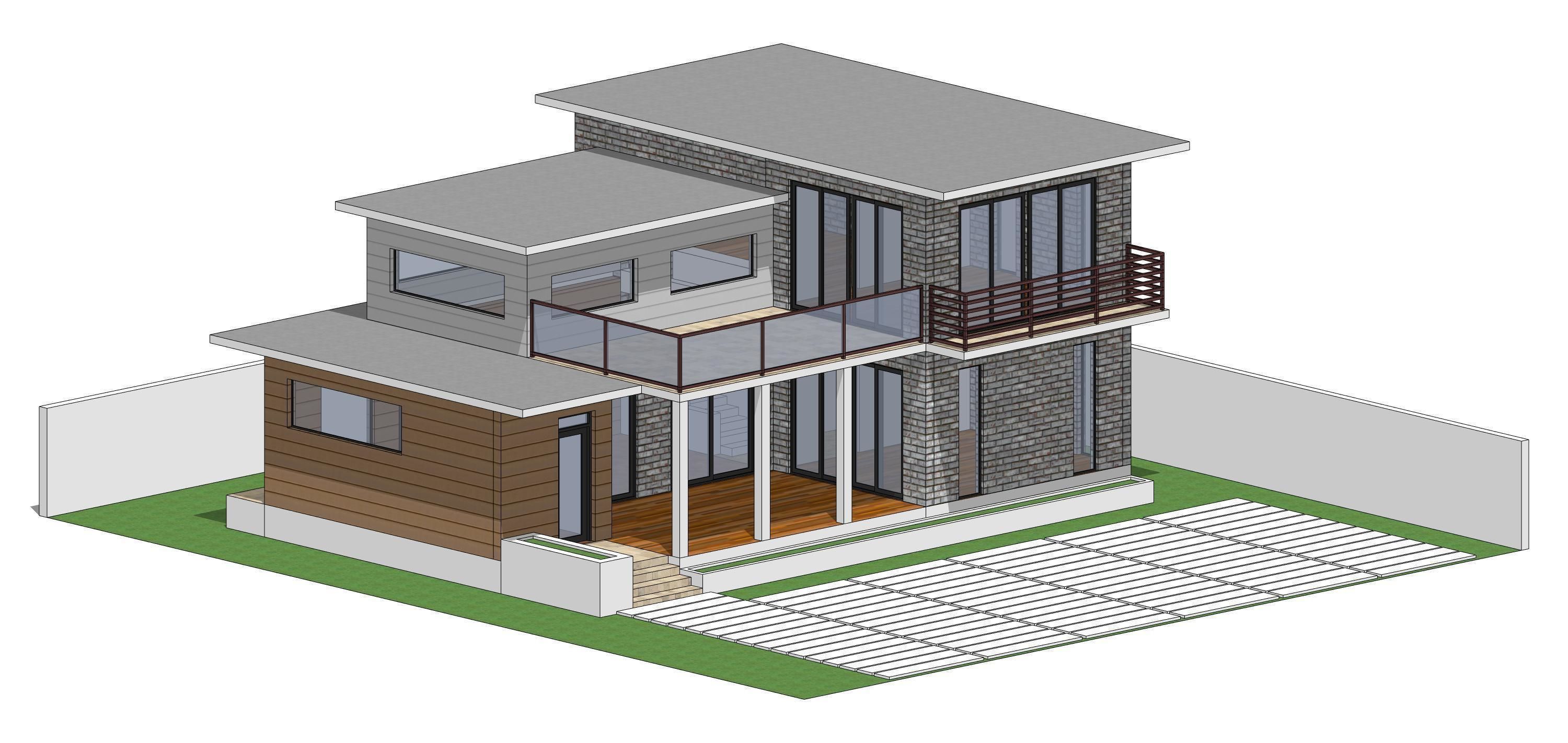 Villa C9 - Sketchup dwg lumion render picture 3D model_13