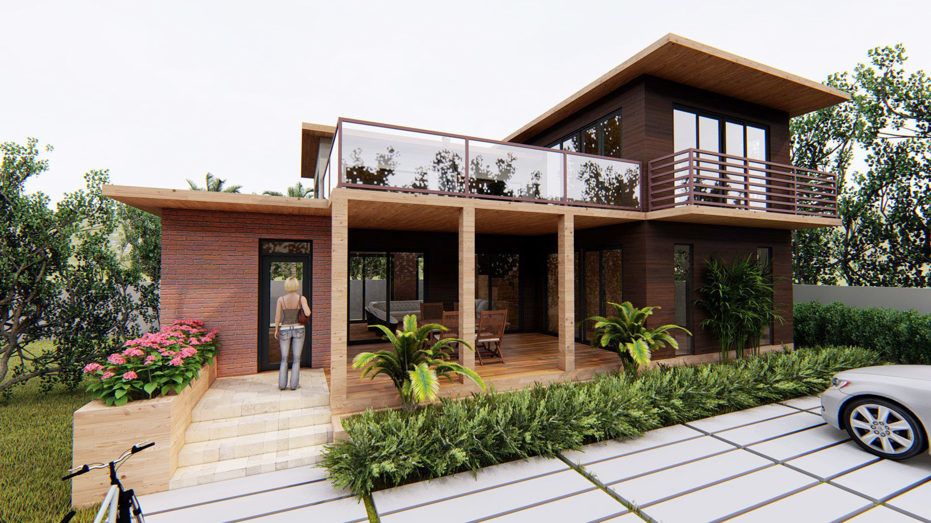 Villa C9 - Sketchup dwg lumion render picture 3D model_10