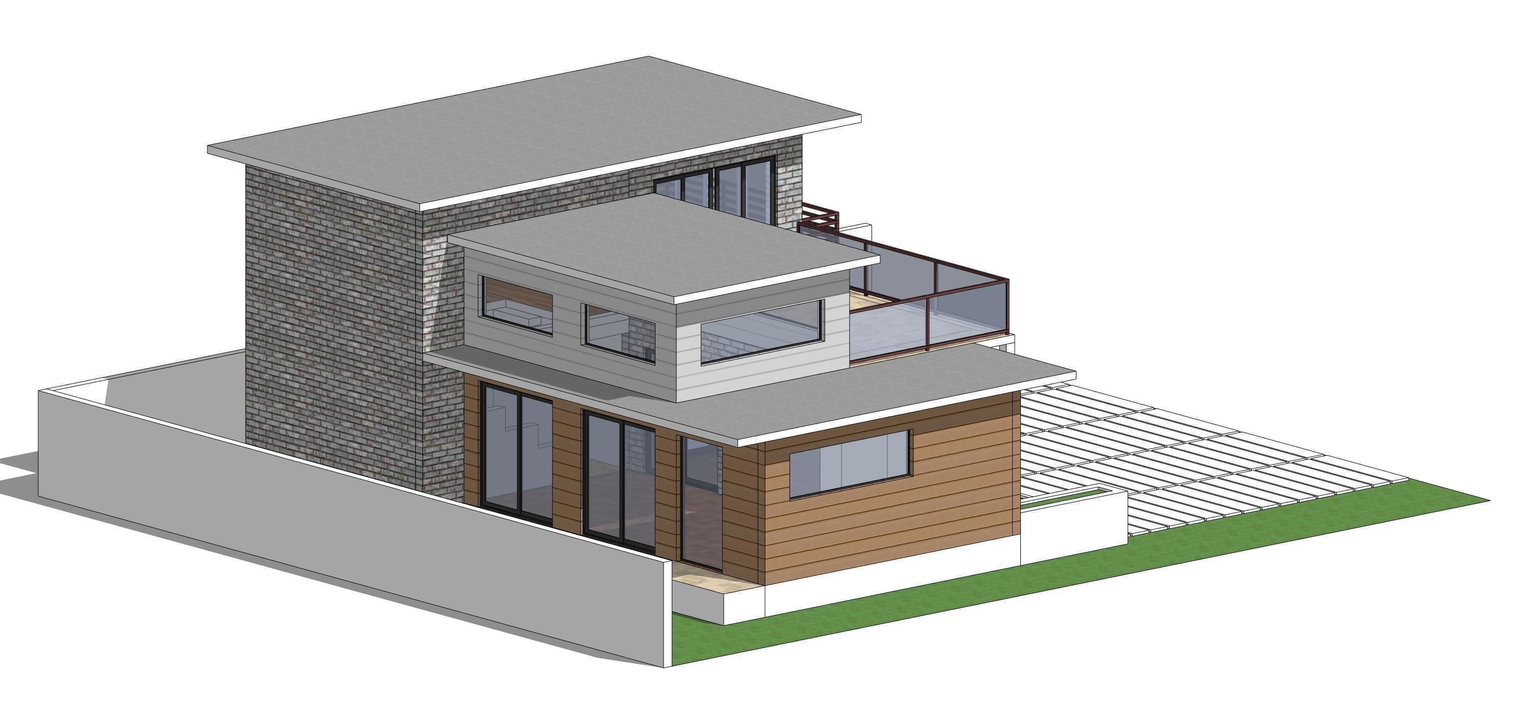 Villa C9 - Sketchup dwg lumion render picture 3D model_14
