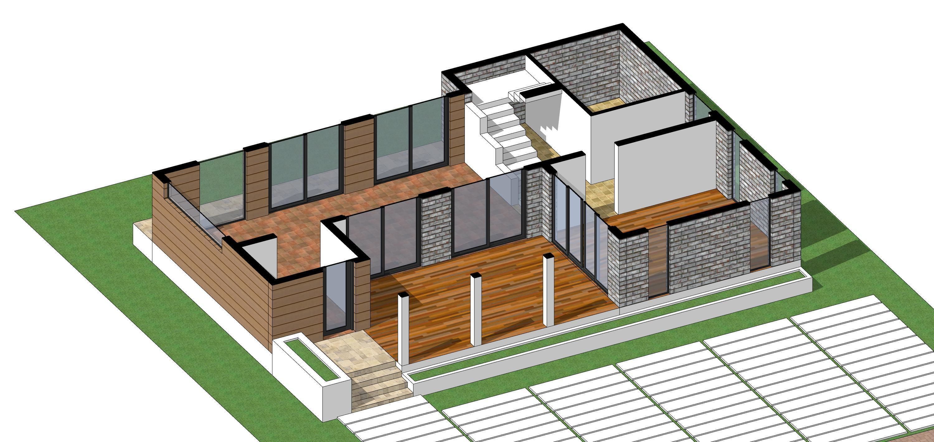 Villa C9 - Sketchup dwg lumion render picture 3D model_20