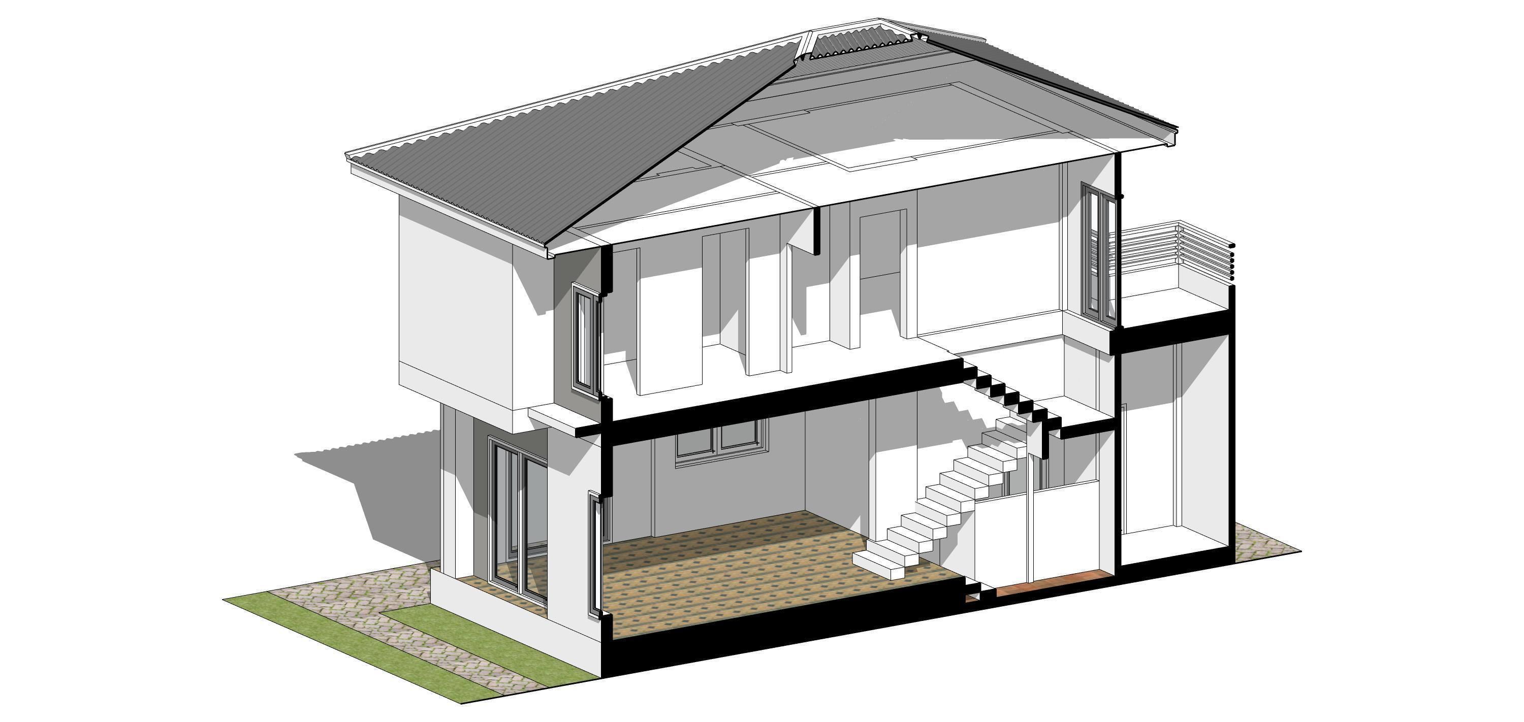Villa C10 - Home 10x12m 3D model_27
