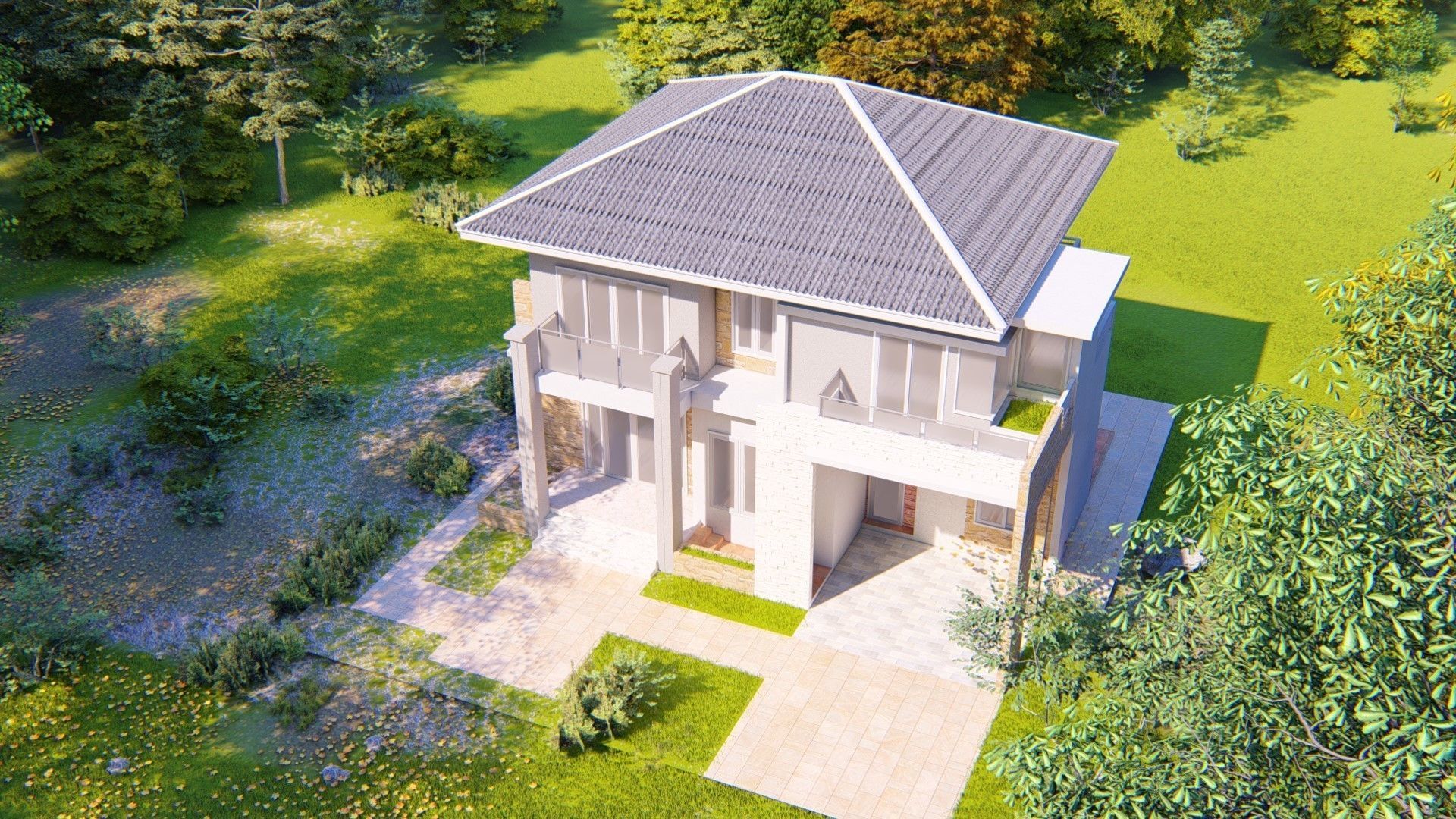 Villa C10 - Home 10x12m 3D model_3