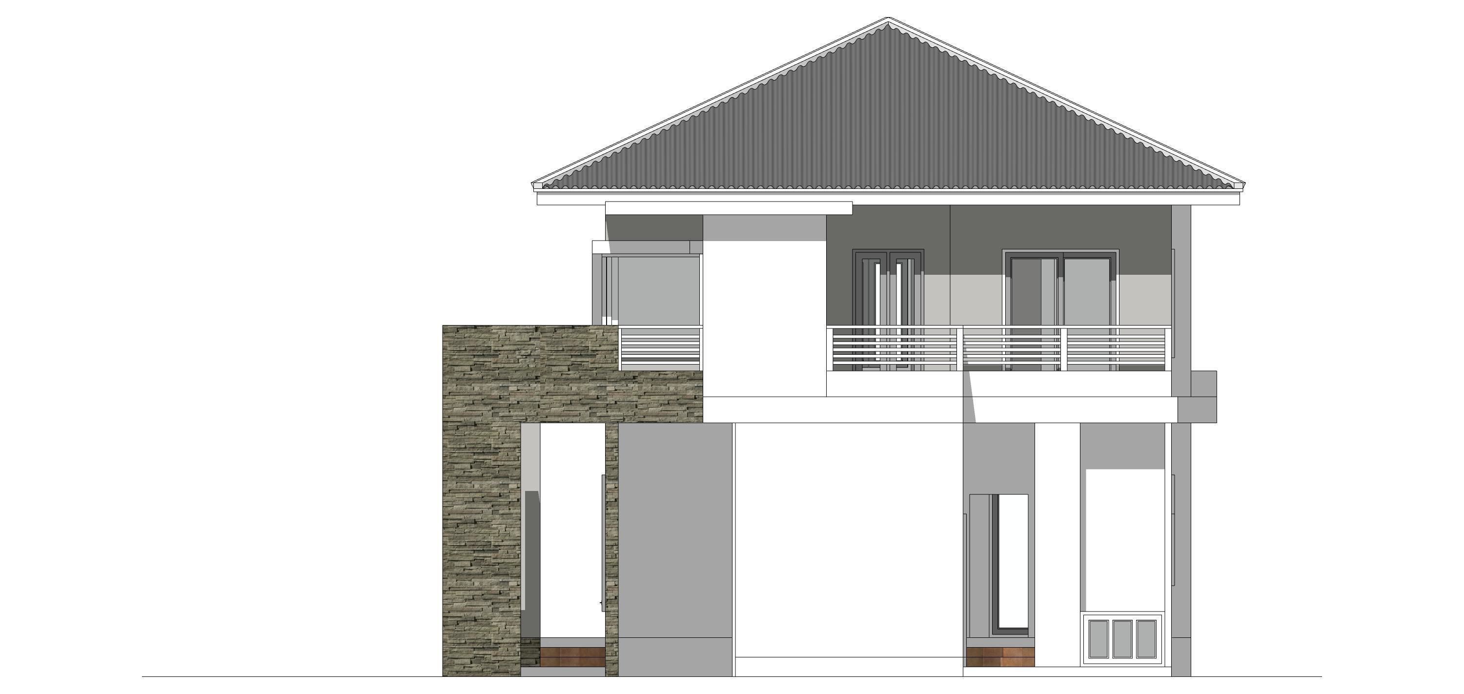Villa C10 - Home 10x12m 3D model_23