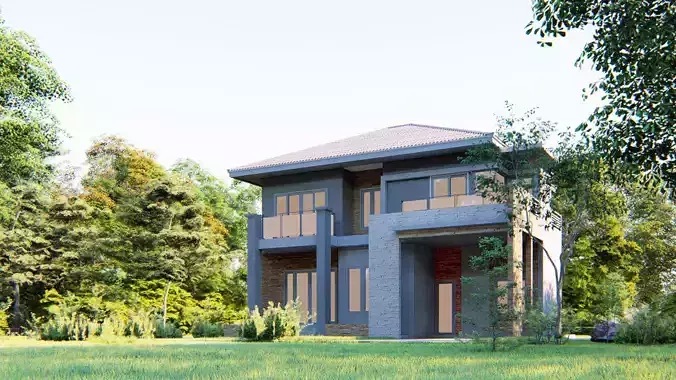 Villa C10 - Home 10x12m 3D model