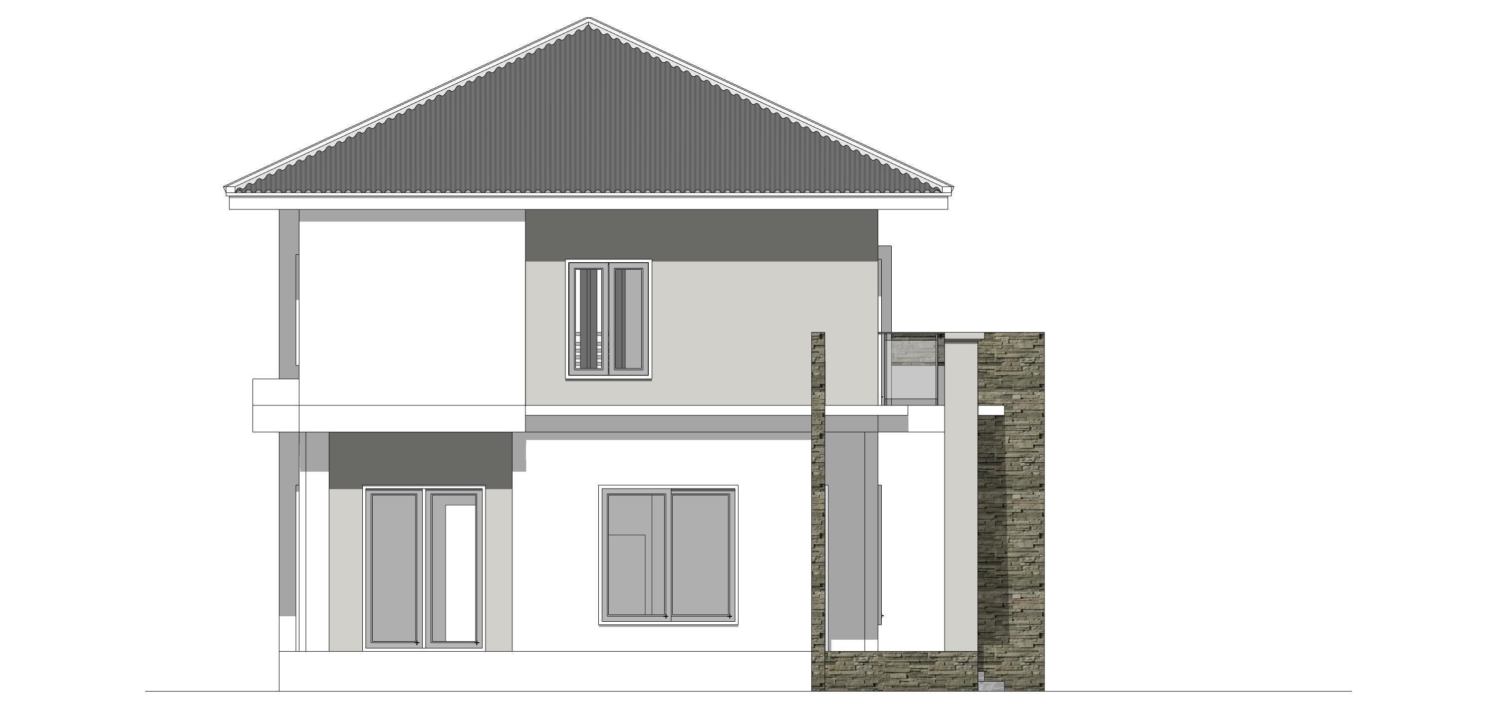 Villa C10 - Home 10x12m 3D model_24