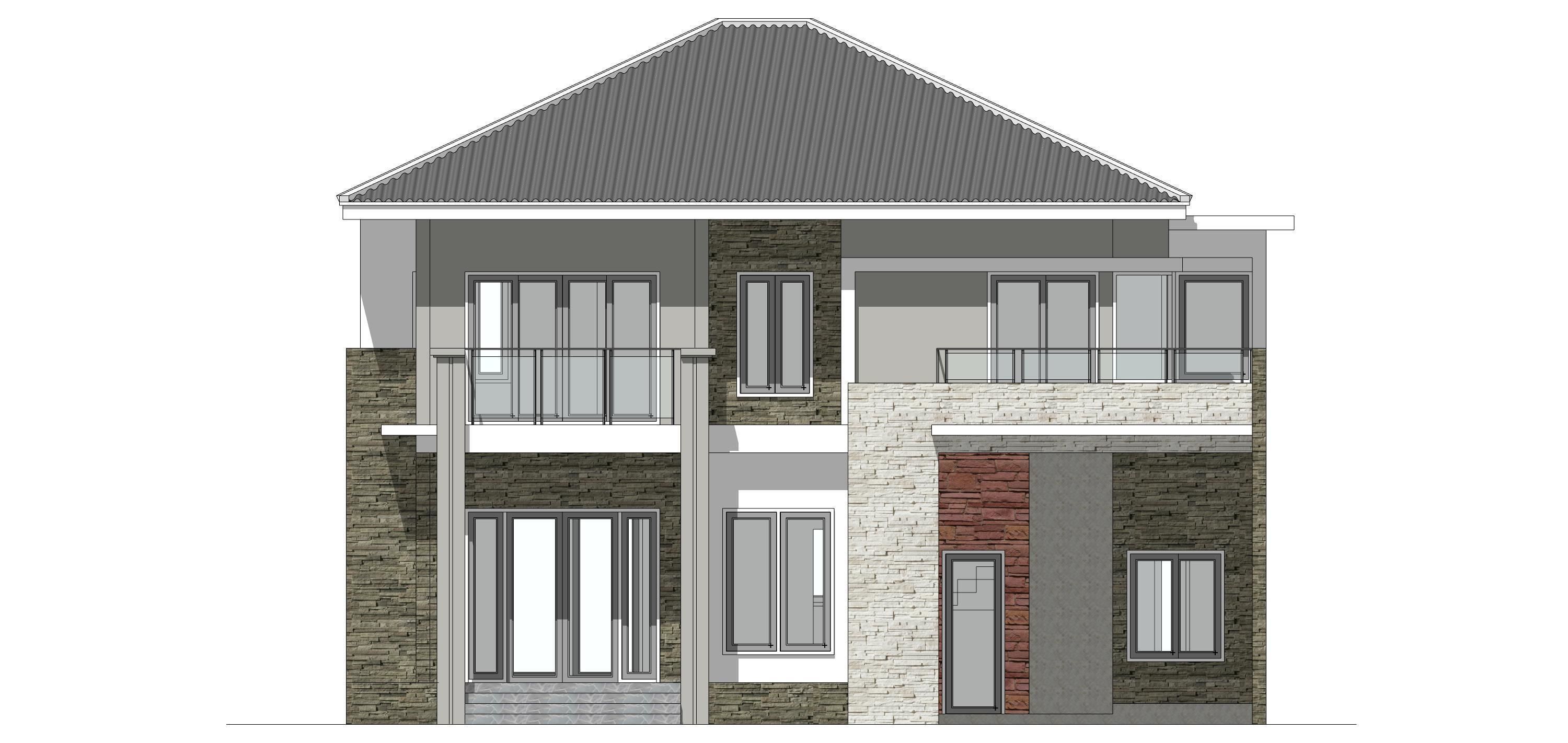 Villa C10 - Home 10x12m 3D model_22