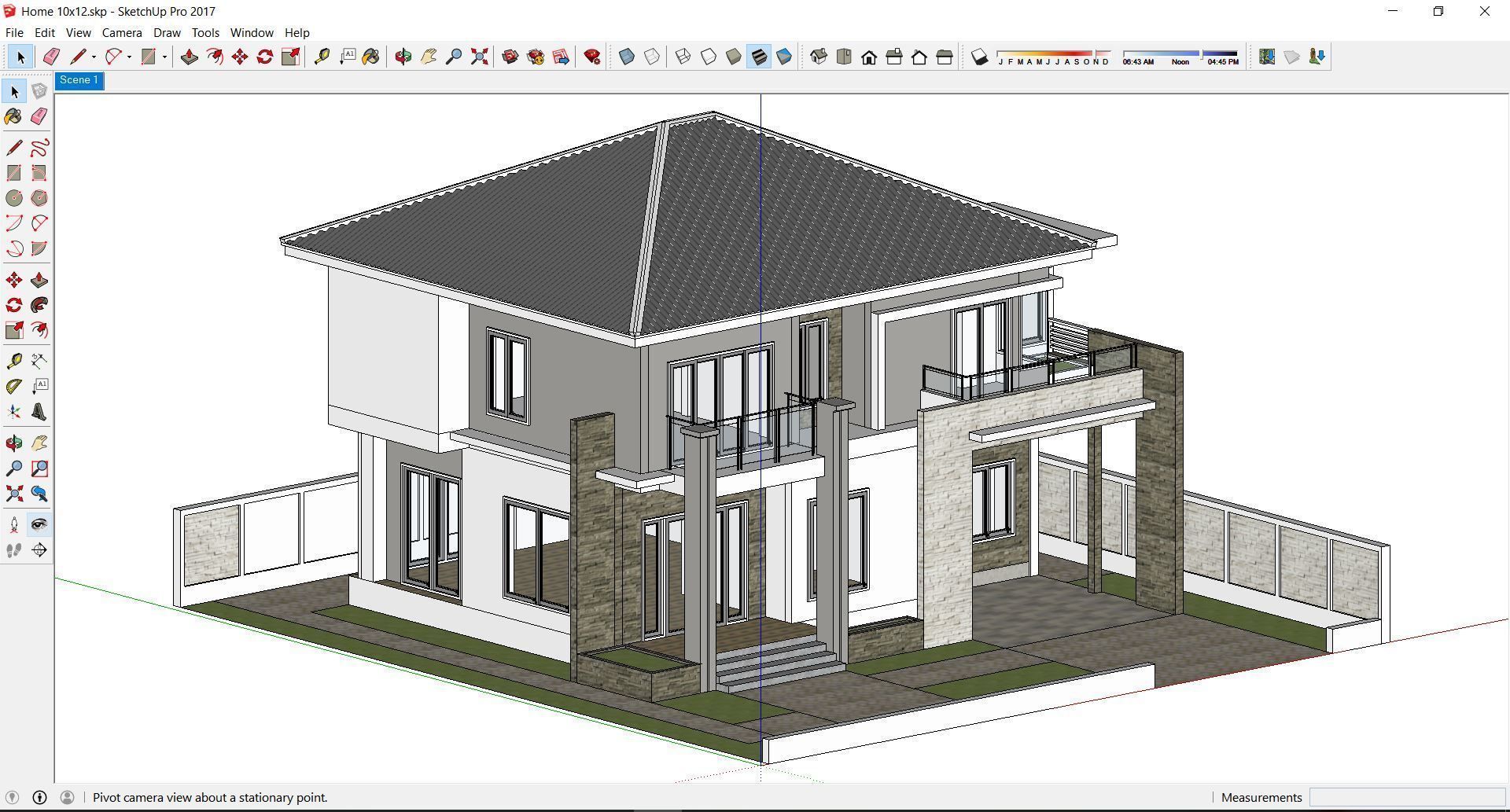 Villa C10 - Home 10x12m 3D model_10
