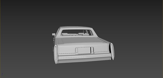 Cadillac FLeetwood Brougham 1983  3D print model 4