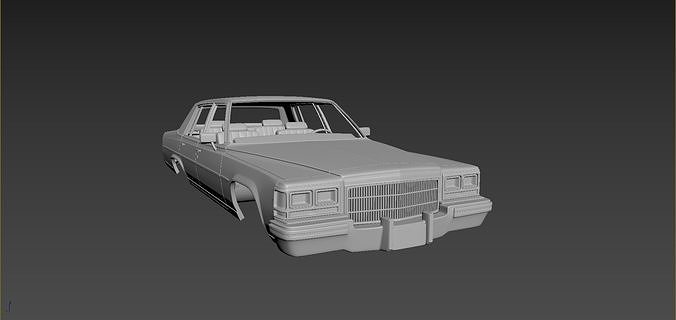 Cadillac FLeetwood Brougham 1983  3D print model 6