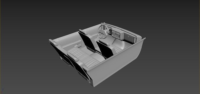 Cadillac FLeetwood Brougham 1983  3D print model 7
