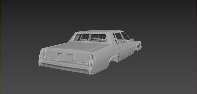 Cadillac FLeetwood Brougham 1983  3D print model 5