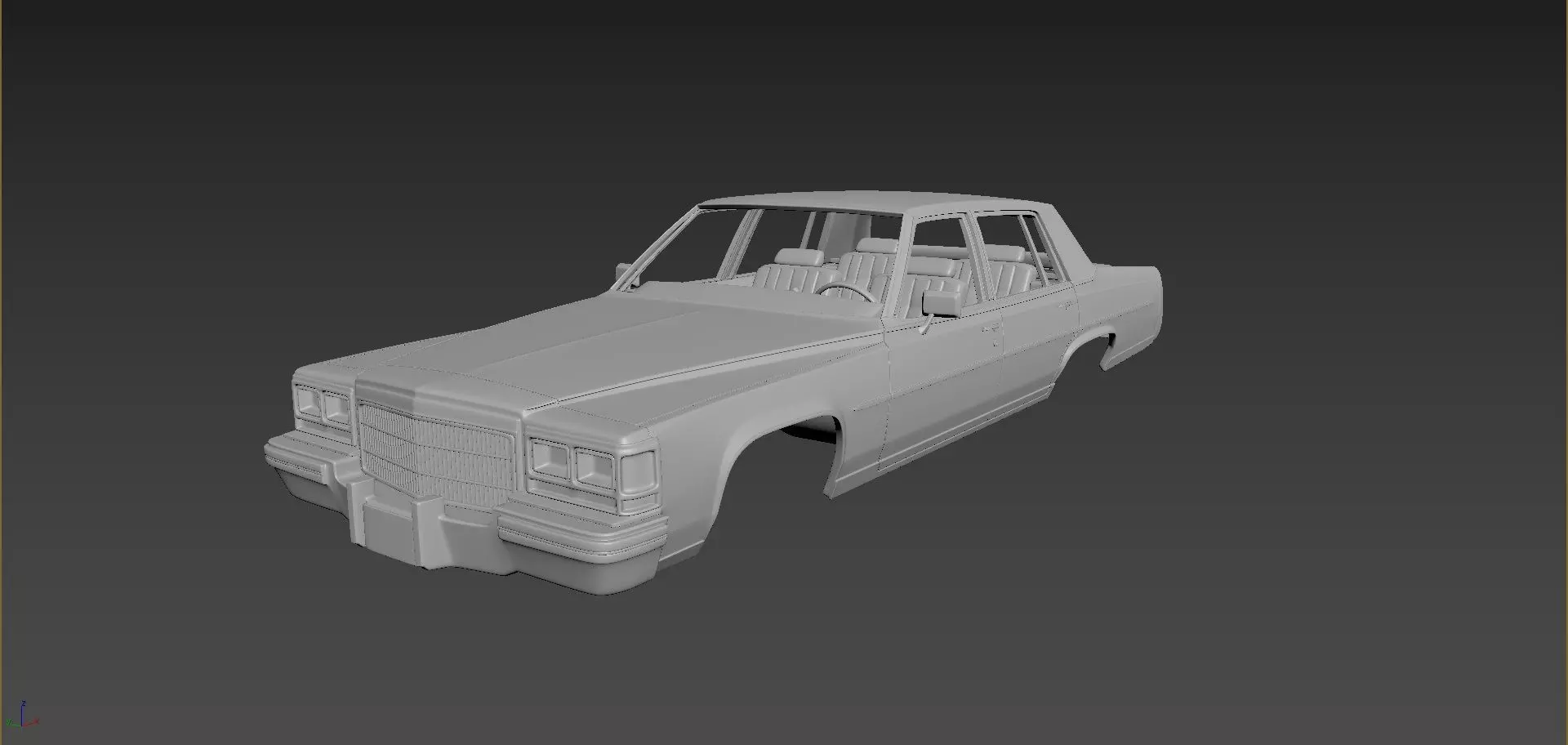 Cadillac FLeetwood Brougham 1983 3D print model
