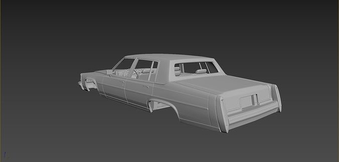 Cadillac FLeetwood Brougham 1983  3D print model 3