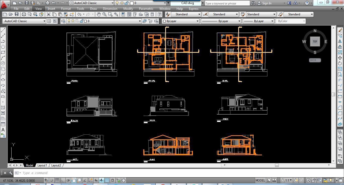 House Architectural Project 01 - The plan is empty 3D model_35