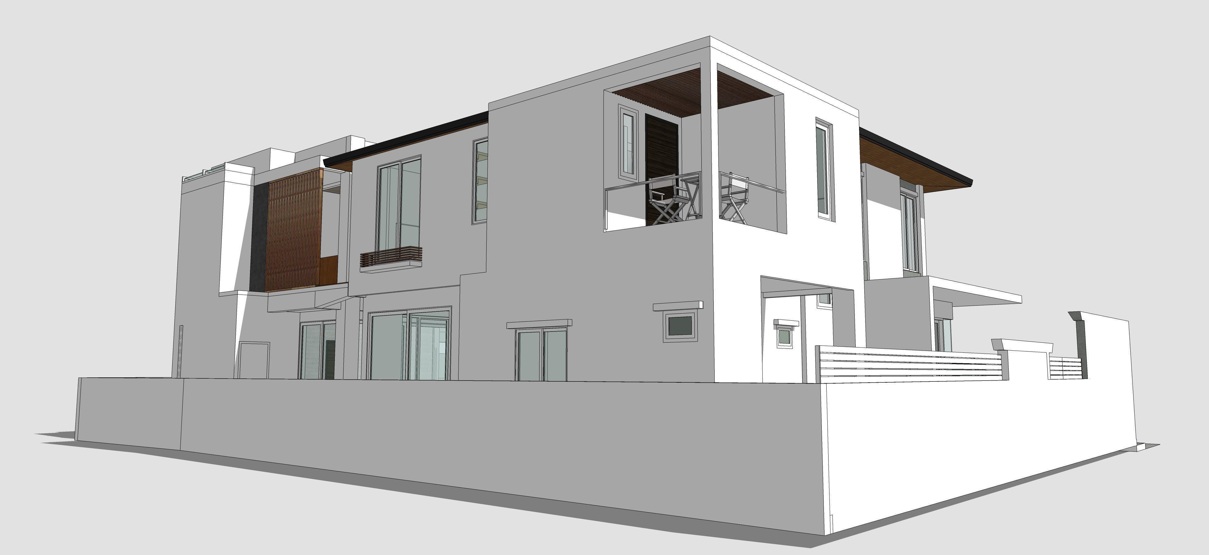 House Architectural Project 01 - The plan is empty 3D model_20