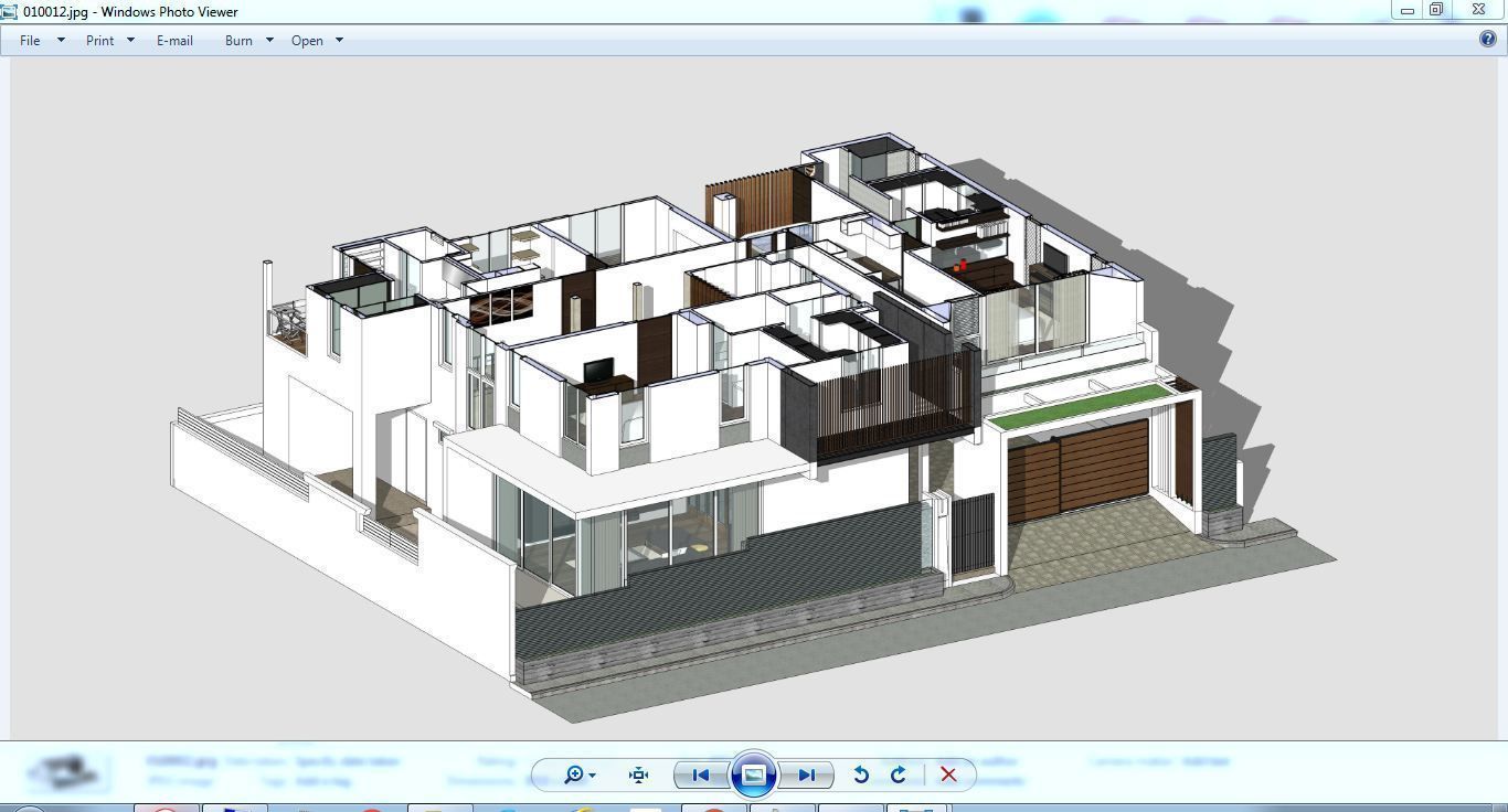 House Architectural Project 01 - The plan is empty 3D model_38