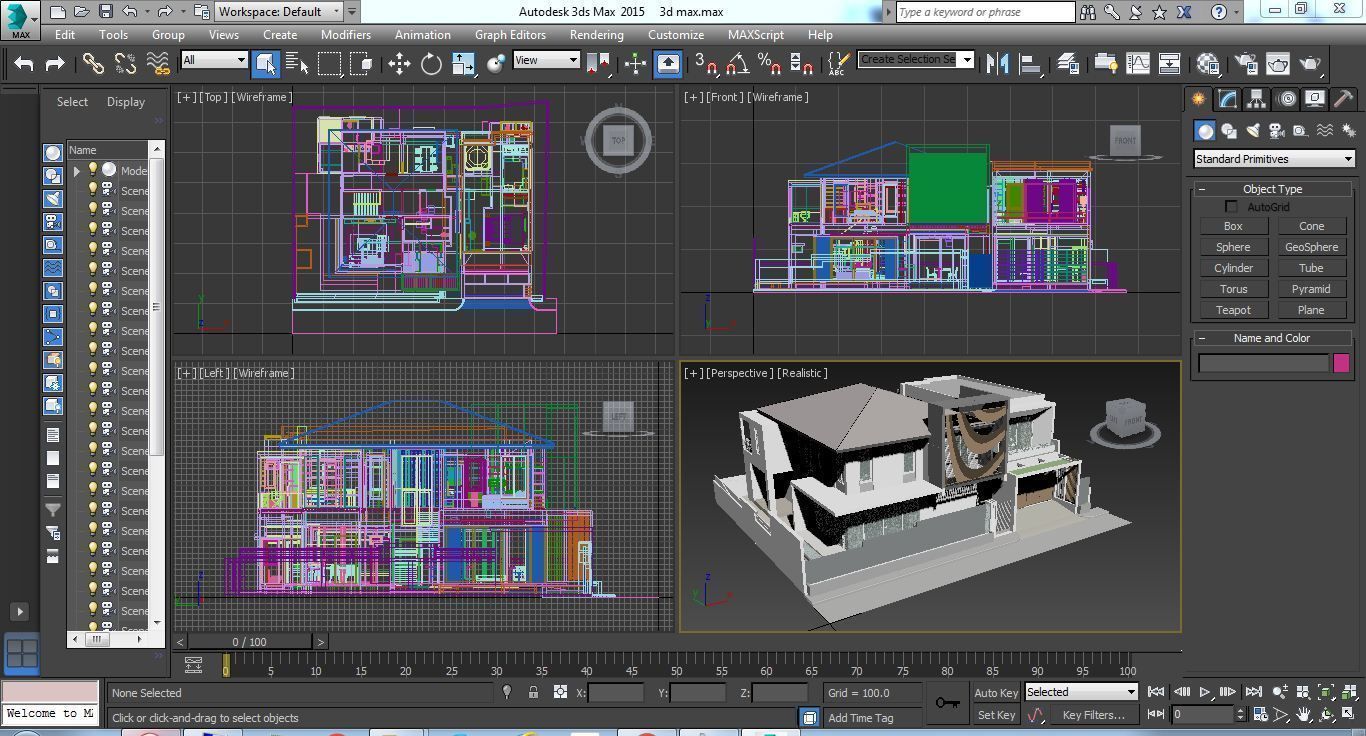 House Architectural Project 01 - The plan is empty 3D model_33
