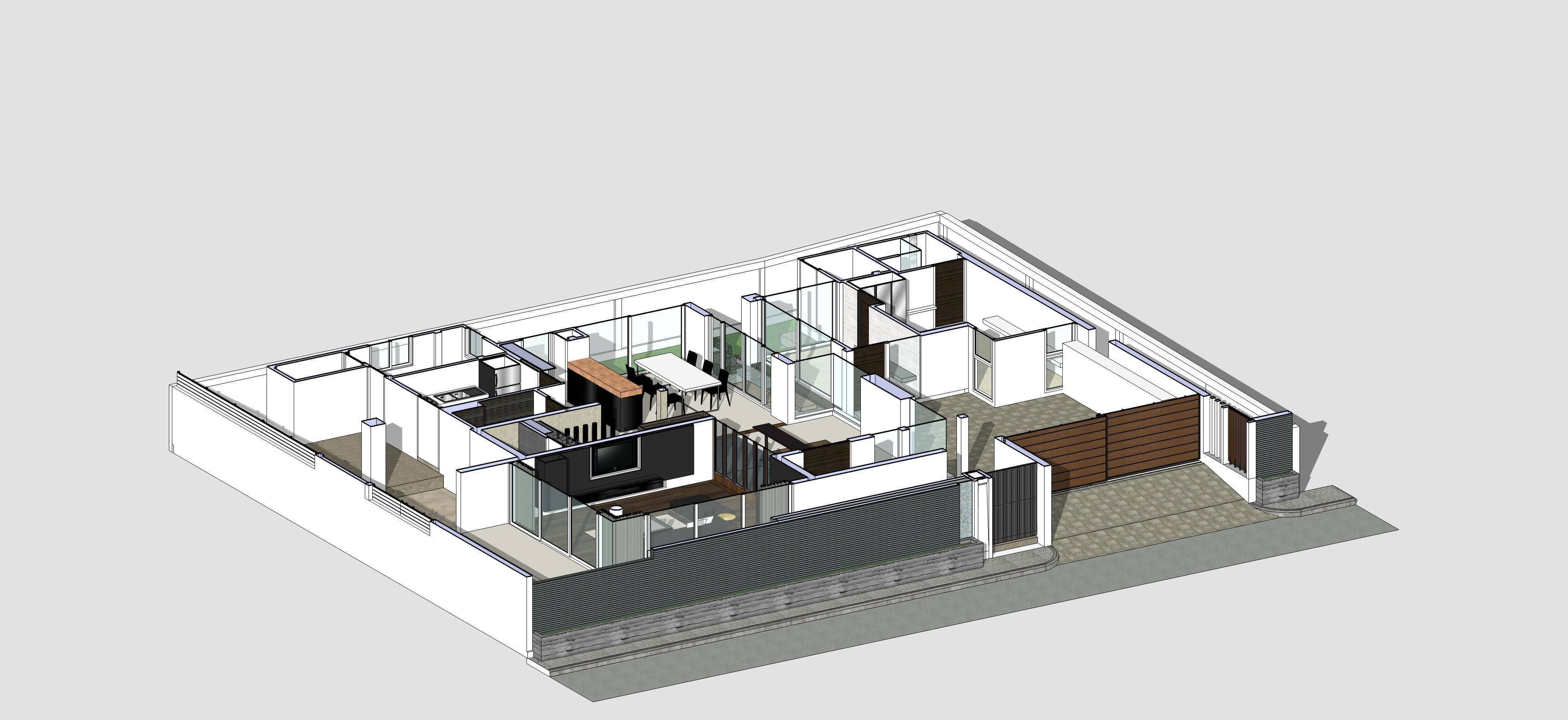 House Architectural Project 01 - The plan is empty 3D model_11